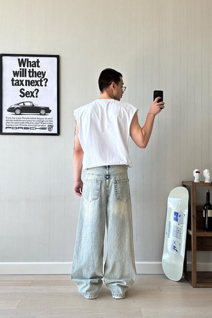 Acid Wash Super Baggy Jean