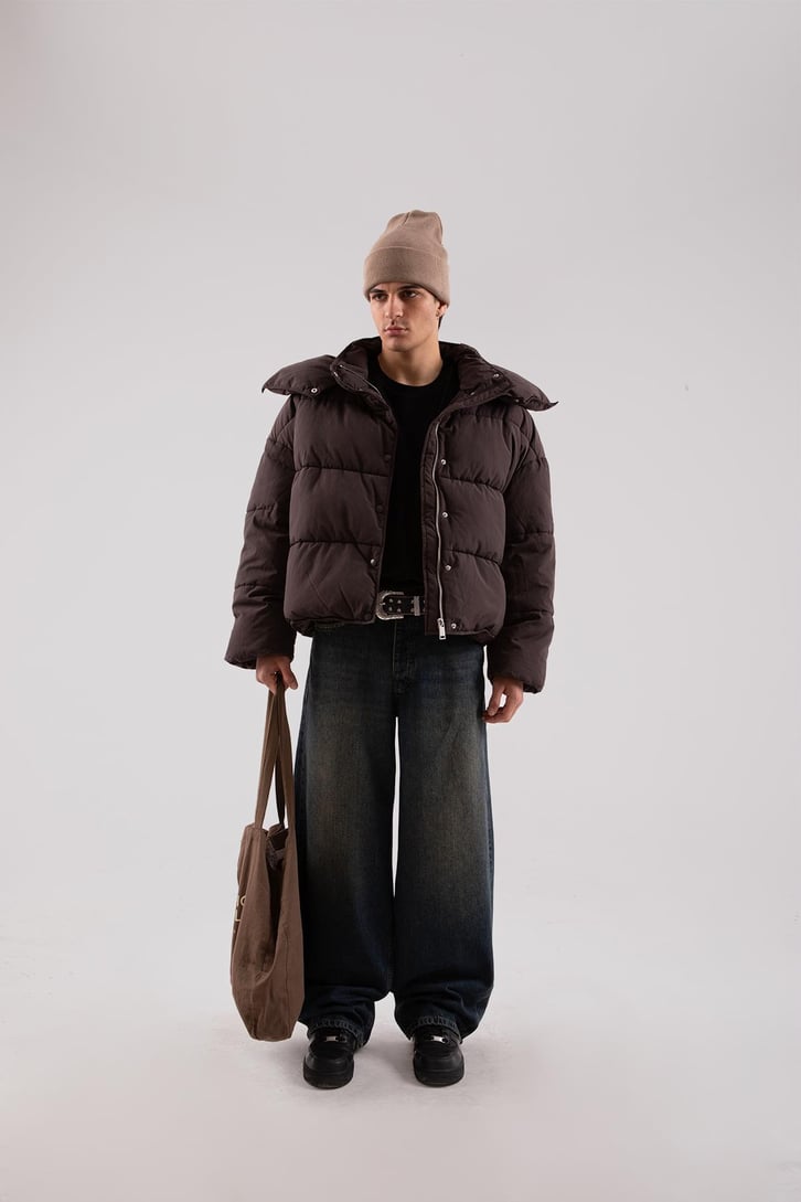 Acid Wash Yeşil Baggy Jean