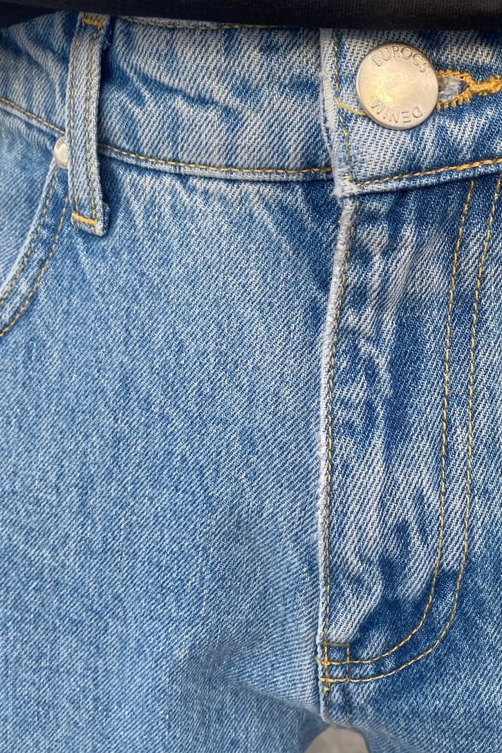 Açık Mavi Loose Fit Jean