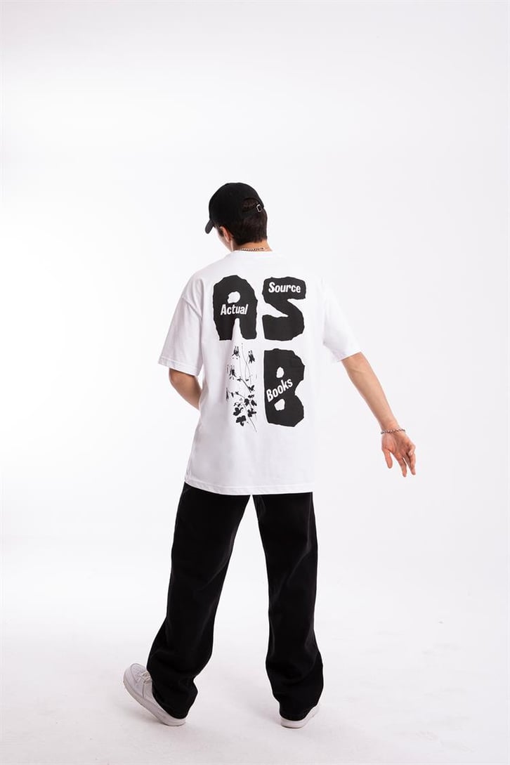 Actual Source Baskılı Oversize Tshirt