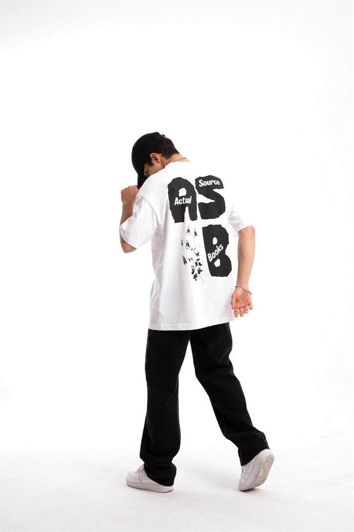 Actual Source Baskılı Oversize Tshirt
