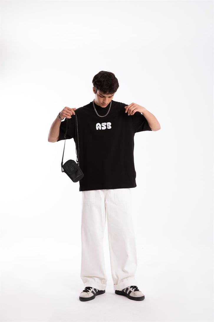 Actual Source Baskılı Oversize Tshirt