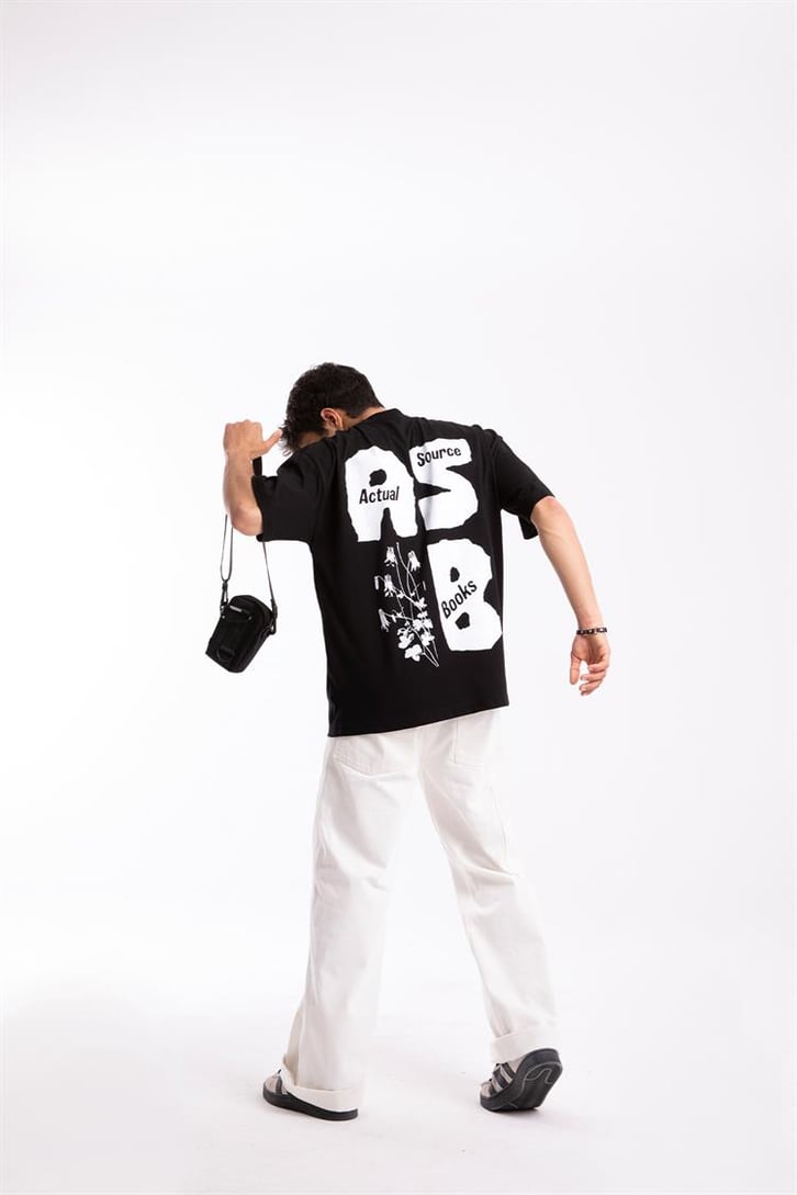 Actual Source Baskılı Oversize Tshirt