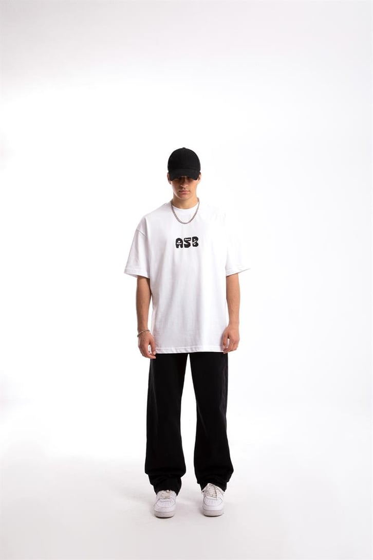 Actual Source Baskılı Oversize Tshirt