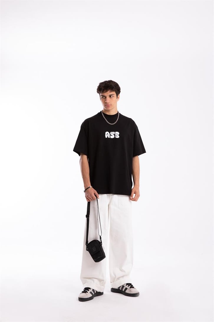 Actual Source Baskılı Oversize Tshirt