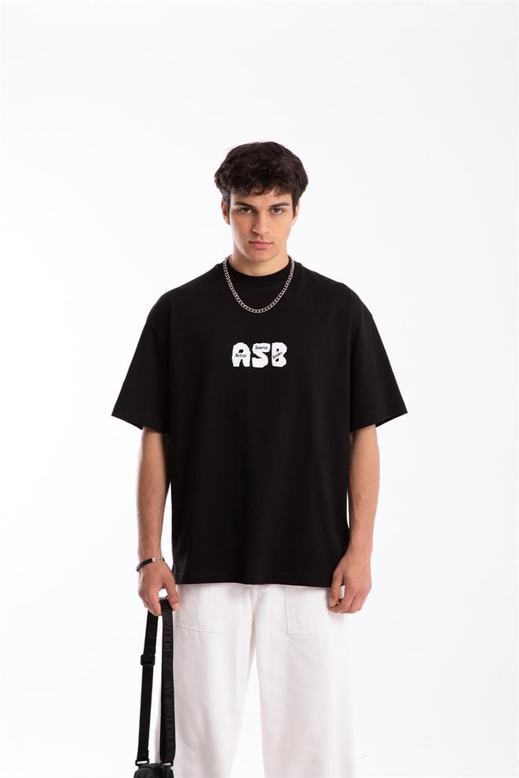Actual Source Baskılı Oversize Tshirt