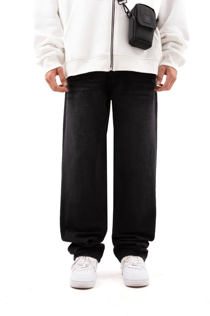 Aestetic Vibe Buz Mavi Baggy Jean