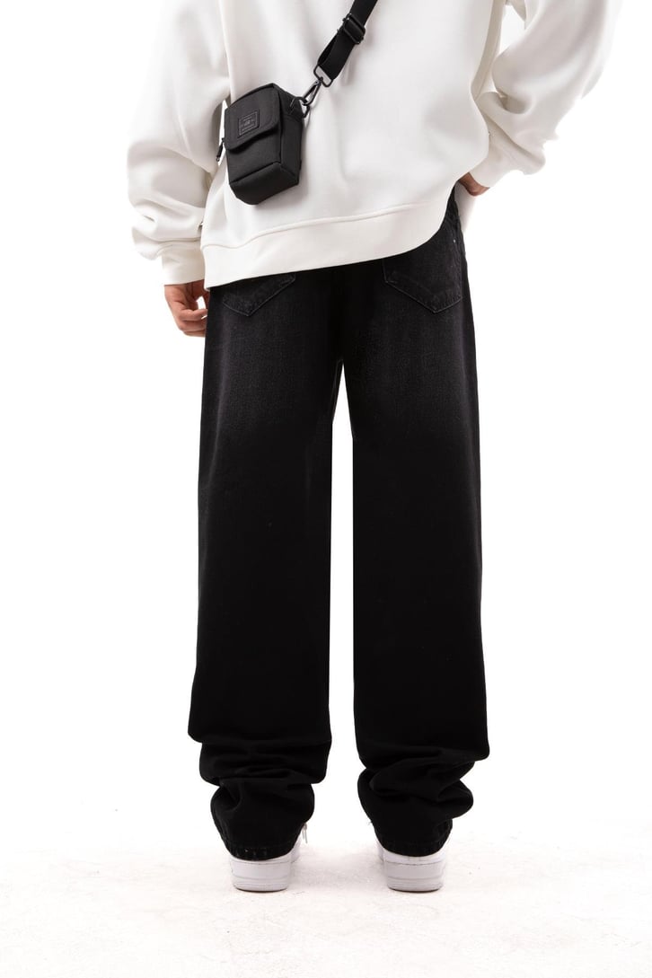 Aestetic Vibe Buz Mavi Baggy Jean