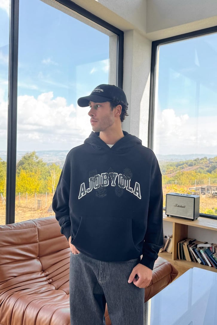 Ajobyola Baskılı Hoodie