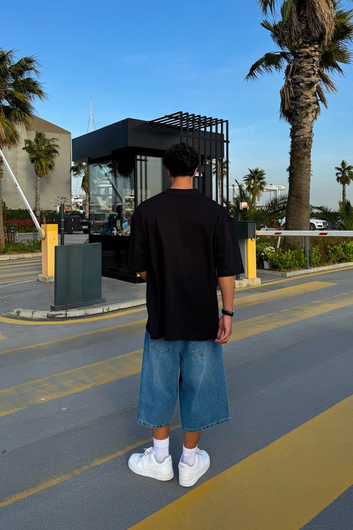 Alaska Baskılı Oversize Tişört
