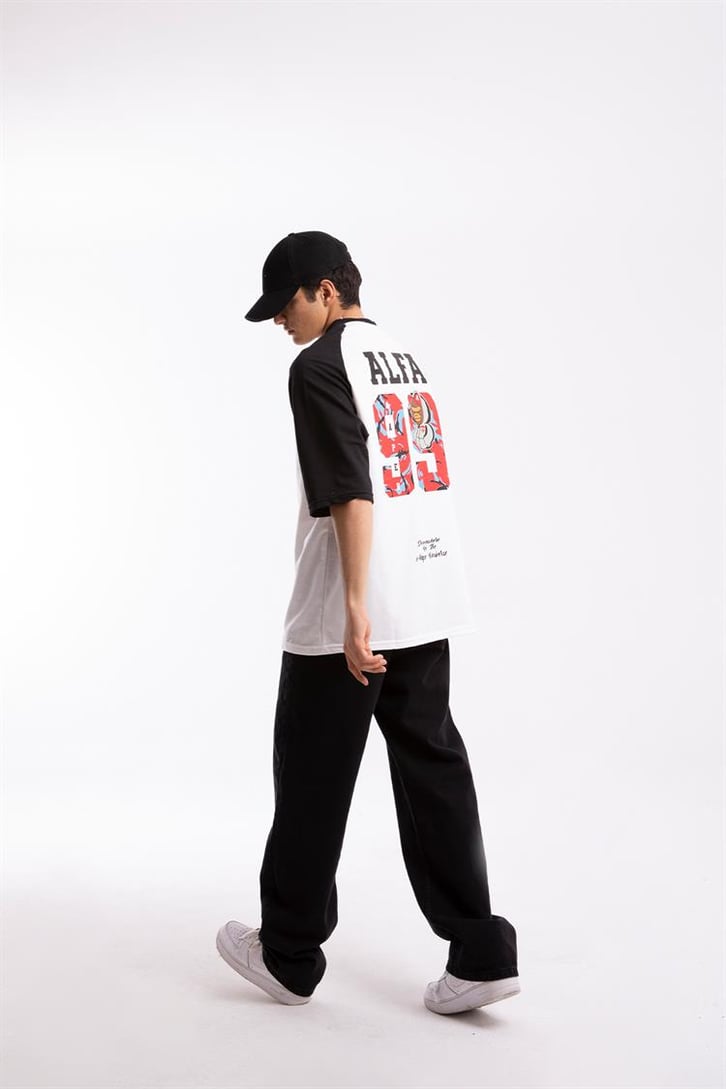 Alfa 99 Baskılı  Oversize Tshirt
