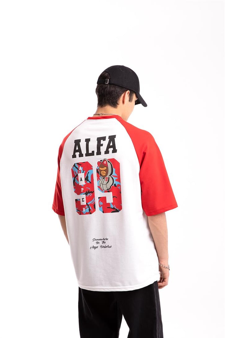 Alfa 99 Baskılı  Oversize Tshirt