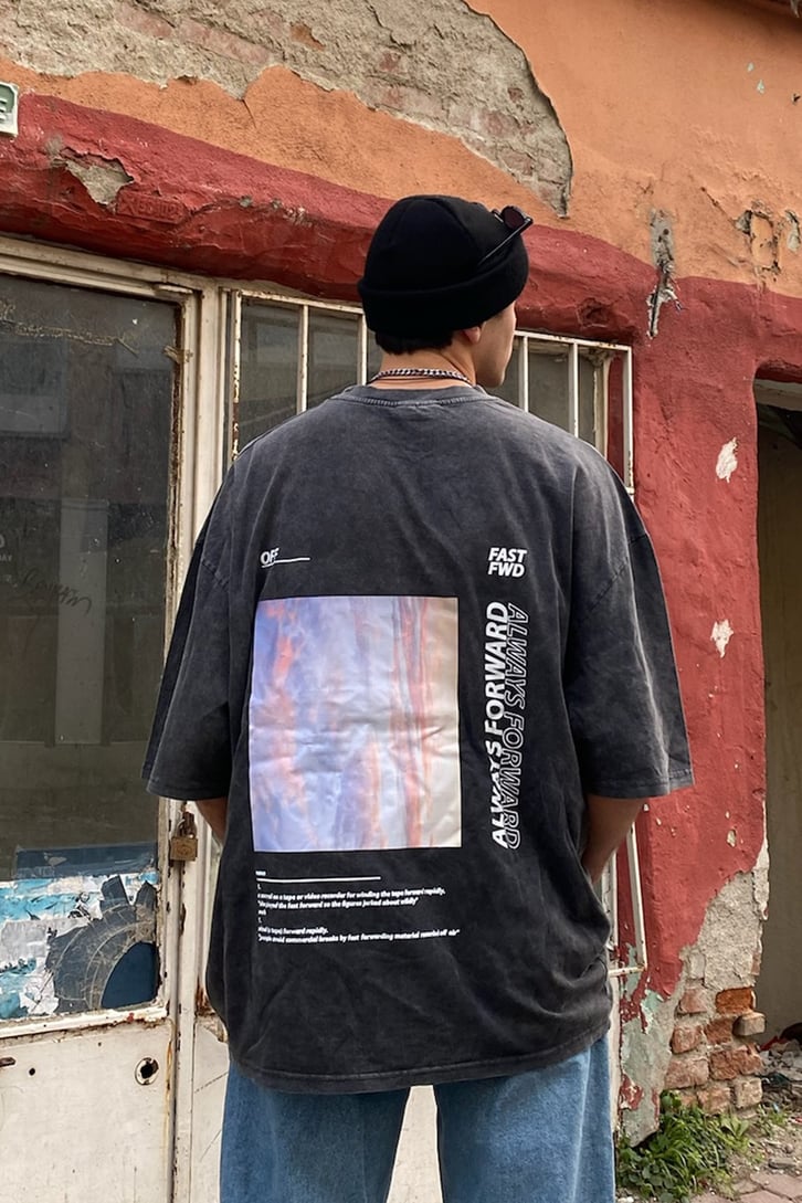 Always Forward Printed Washed Tee