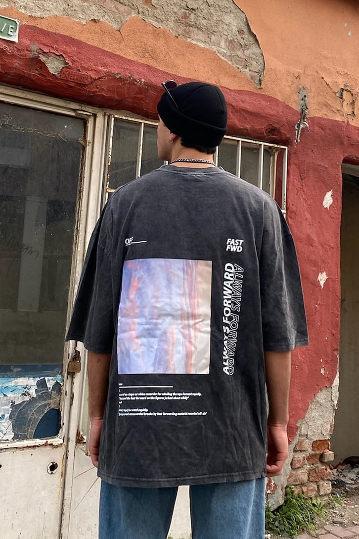 Always Forward Printed Washed Tee