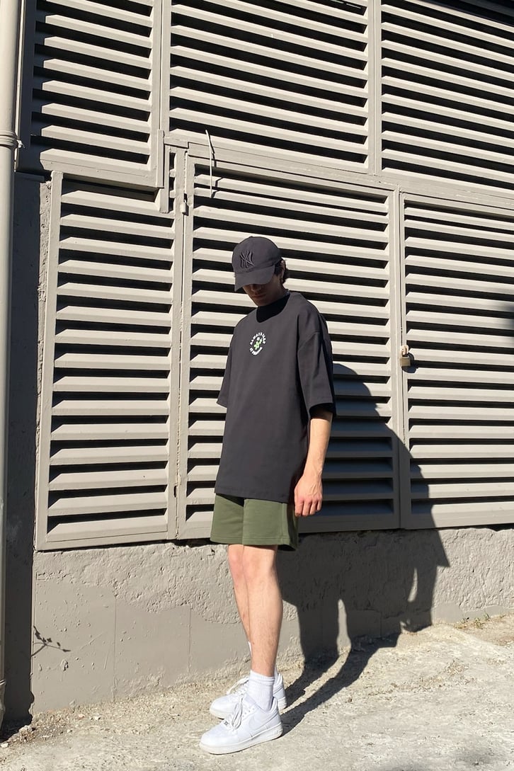 Always Keep Baskılı Oversize Tshirt