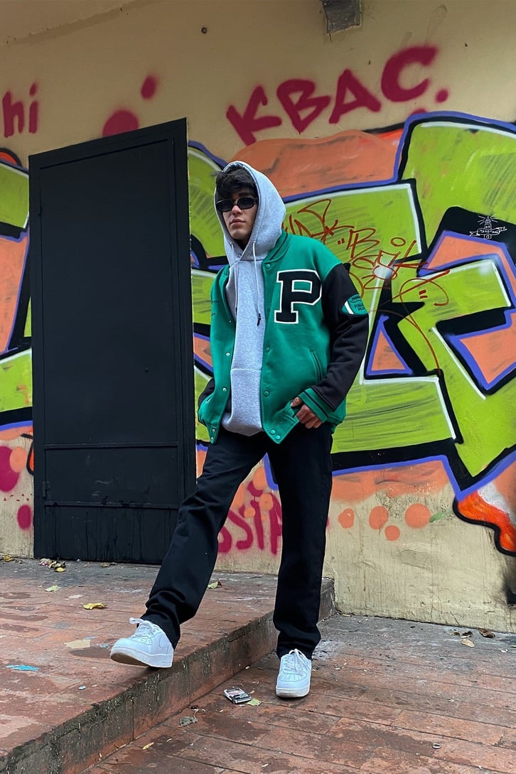 American Football Team Oversize Premium Collage Jacket