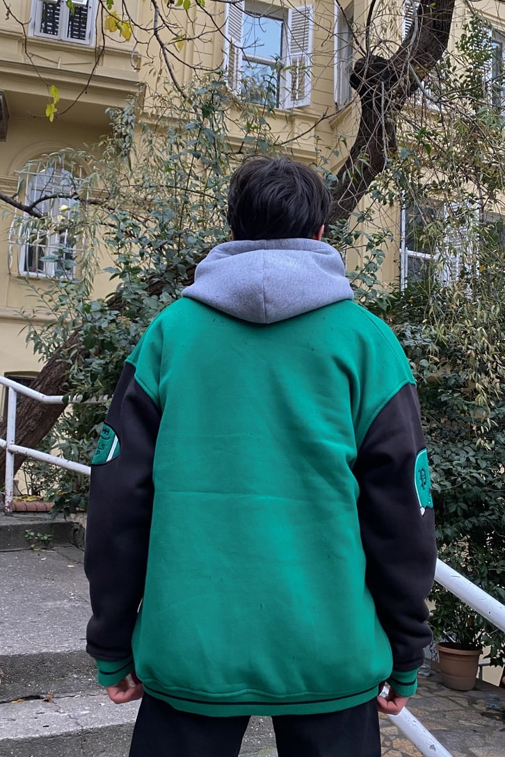 American Football Team Oversize Premium Collage Jacket