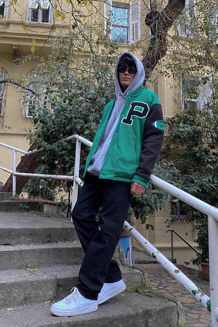 American Football Team Oversize Premium Collage Jacket