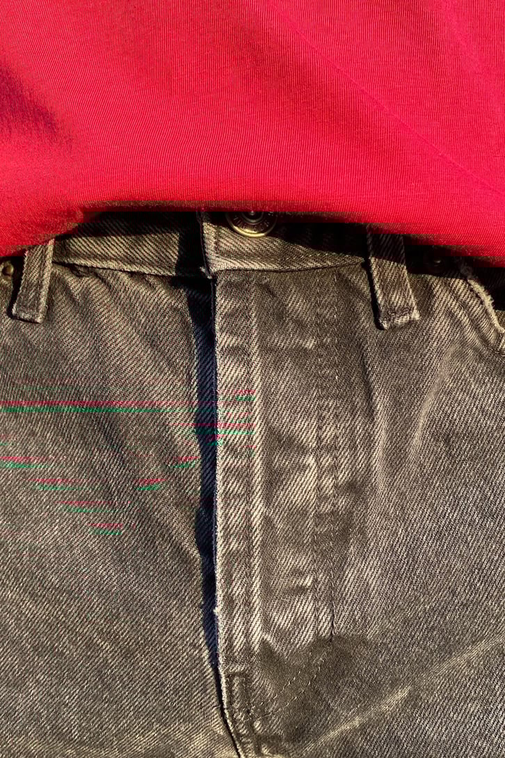 Antrasit Taslamali Straight Regular Fit