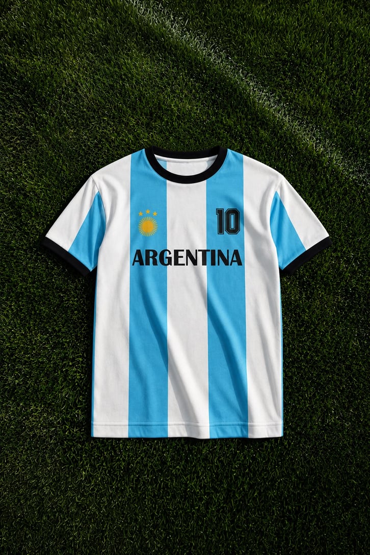 Argentina Baskılı Tişört