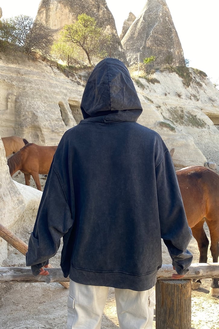 ARİZONA BASKILI OVERSIZE HOODIE