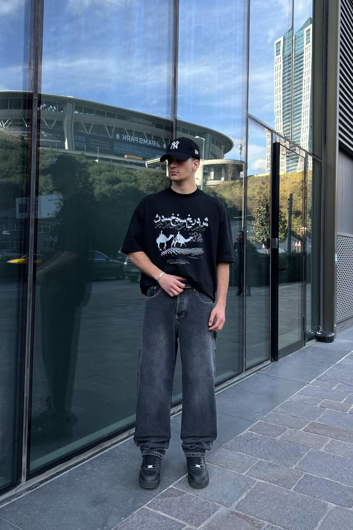 Arka Cepli Acid Wash Baggy Jean