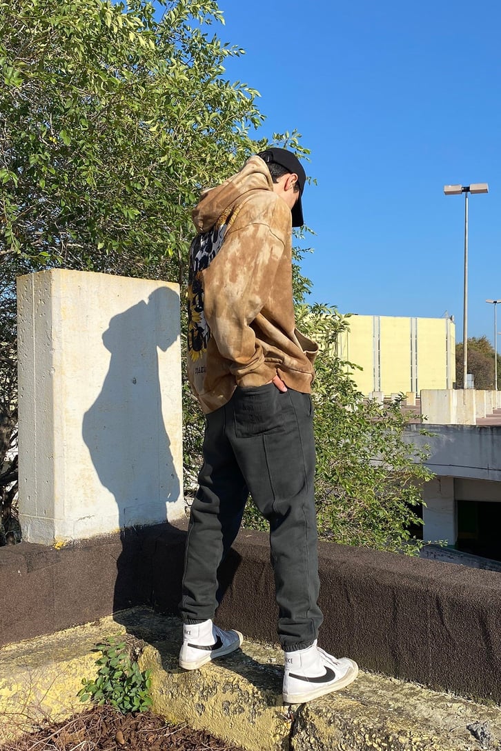 ARKASI BASKILI OVERSIZE EŞOFMAN