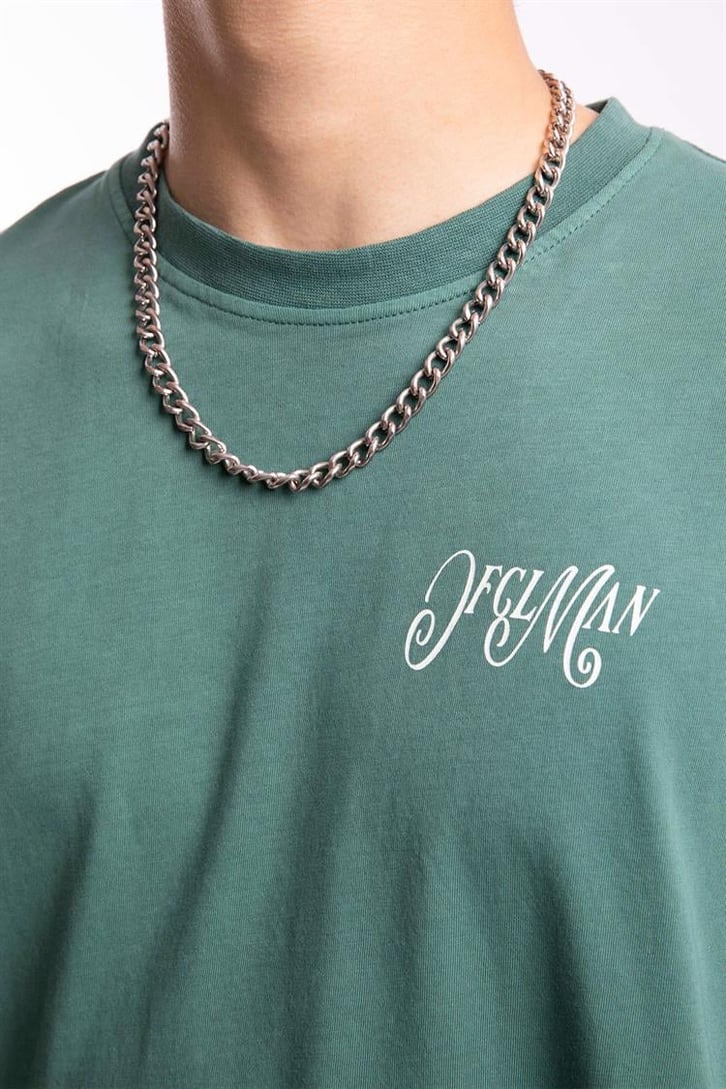 Arkası Gül Baskılı Tshirt
