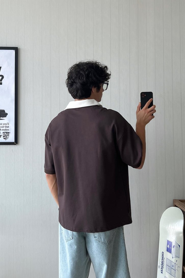 Art Studio Polo Yaka Oversize Tişört