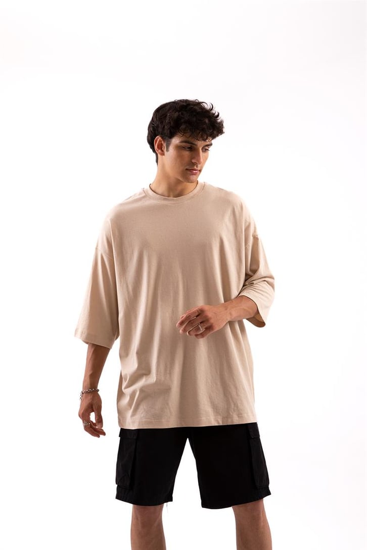 Artificial Baskılı Extra Oversize Tshirt