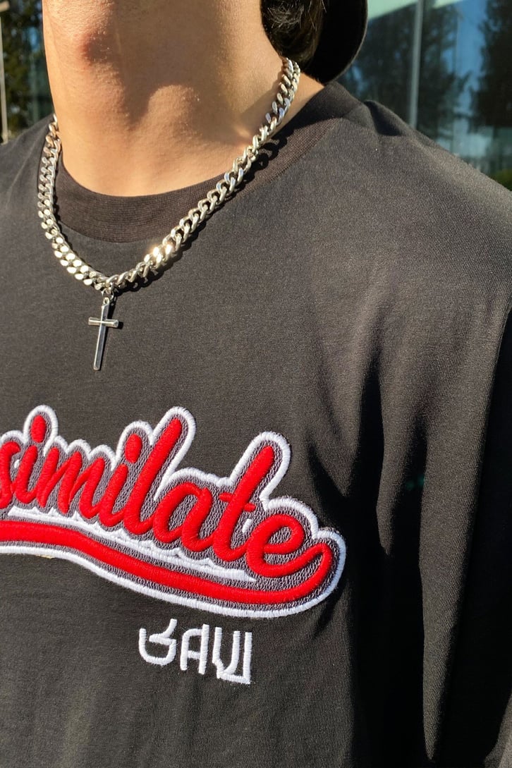 Assimilate Nakışlı Oversize Tshirt