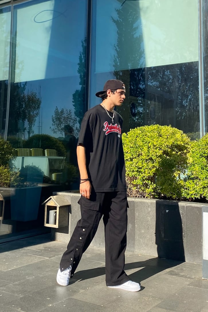 Assimilate Nakışlı Oversize Tshirt