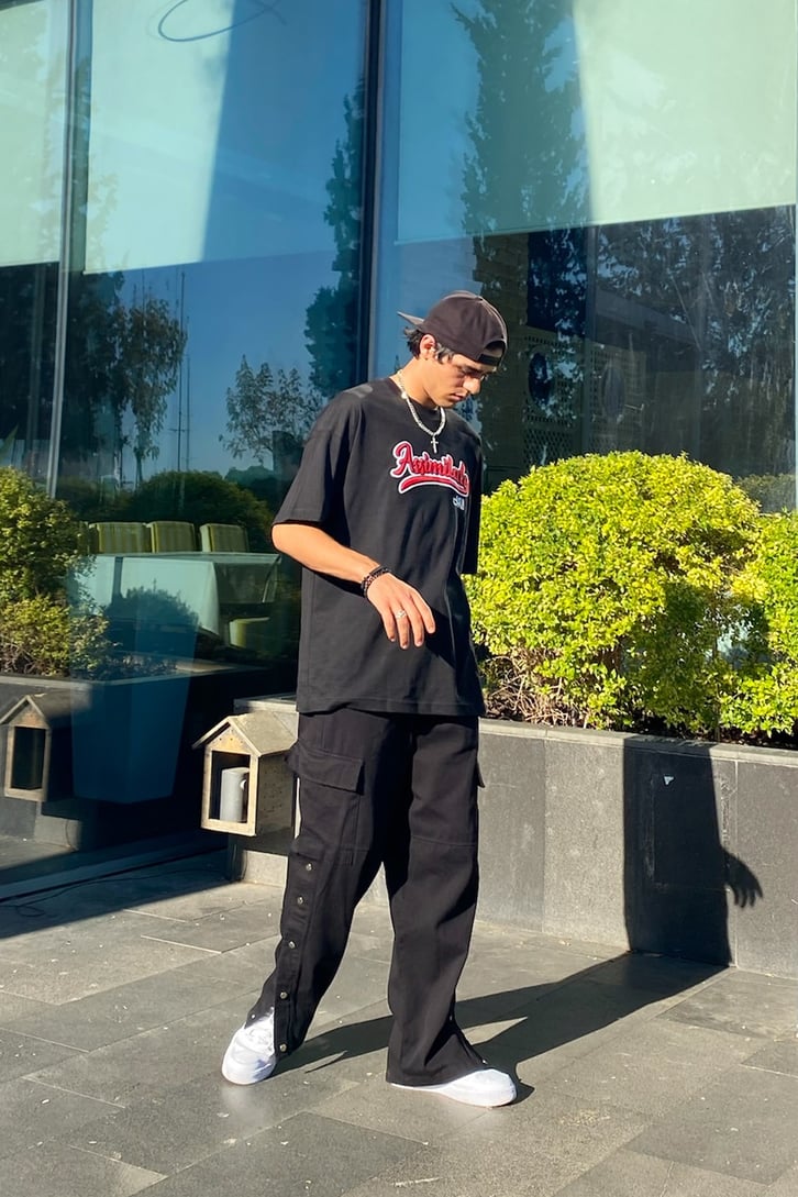 Assimilate Nakışlı Oversize Tshirt