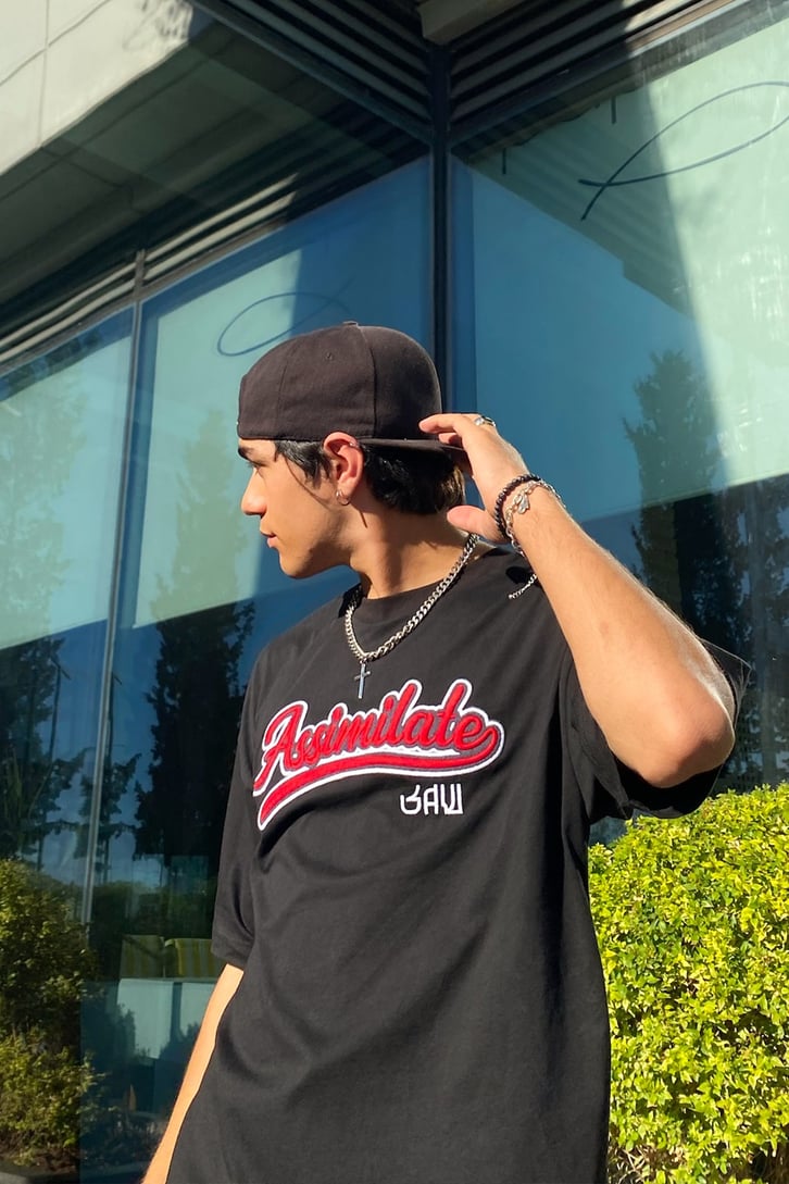 Assimilate Nakışlı Oversize Tshirt
