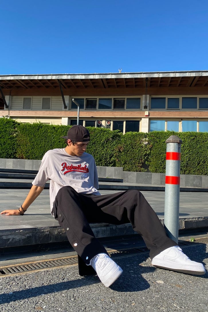 Assimilate Nakışlı Oversize Tshirt