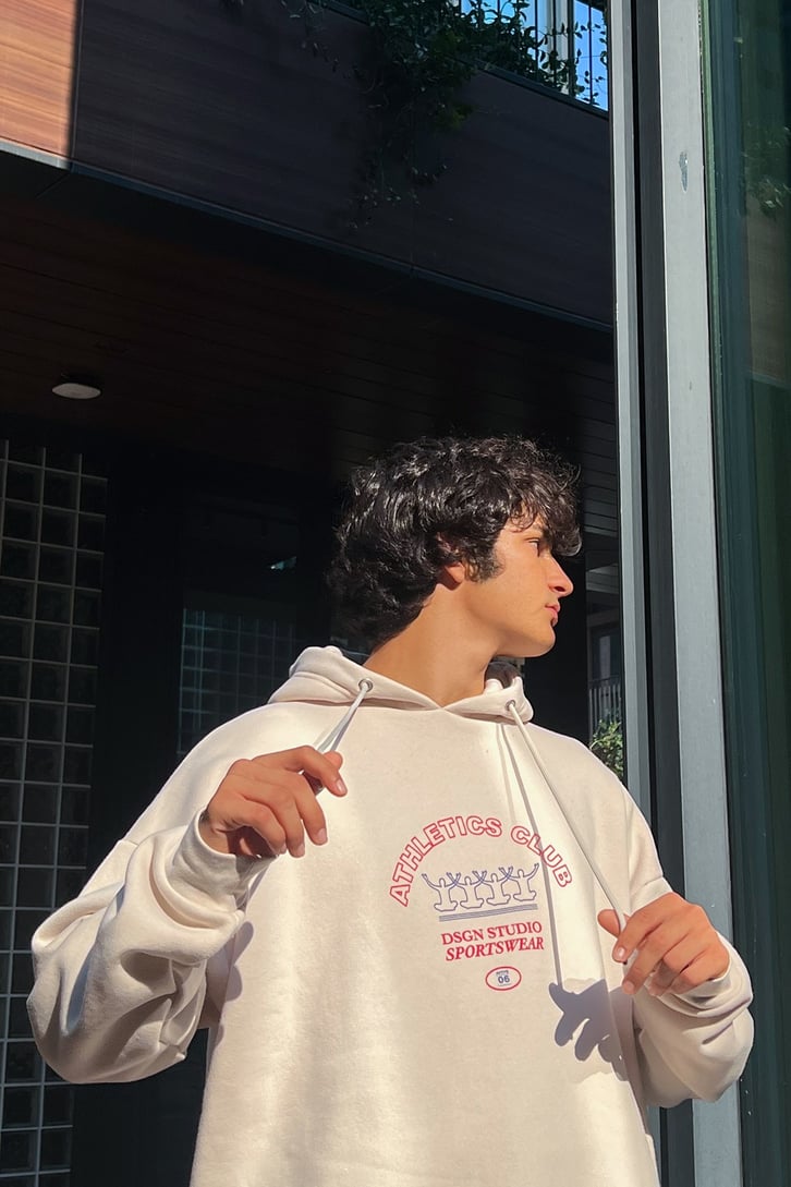 Athletics Club Baskılı Taş Rengi Eşofman Takım