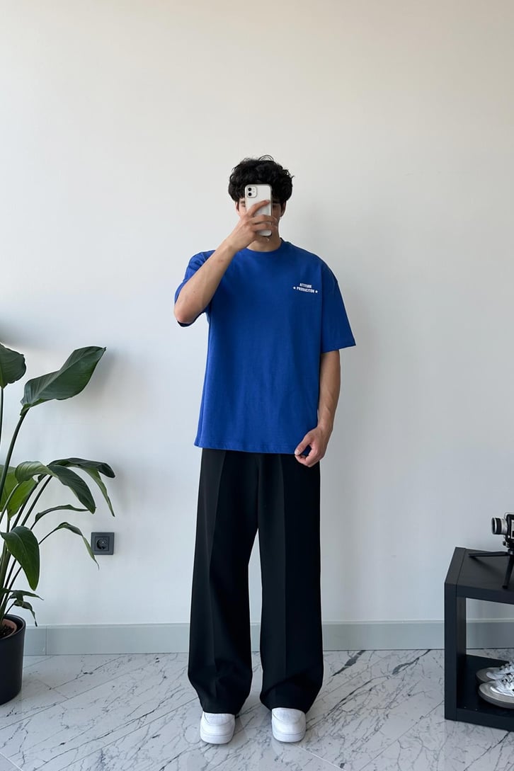 Attitude Production Baskılı Yeşil Oversize Tişört