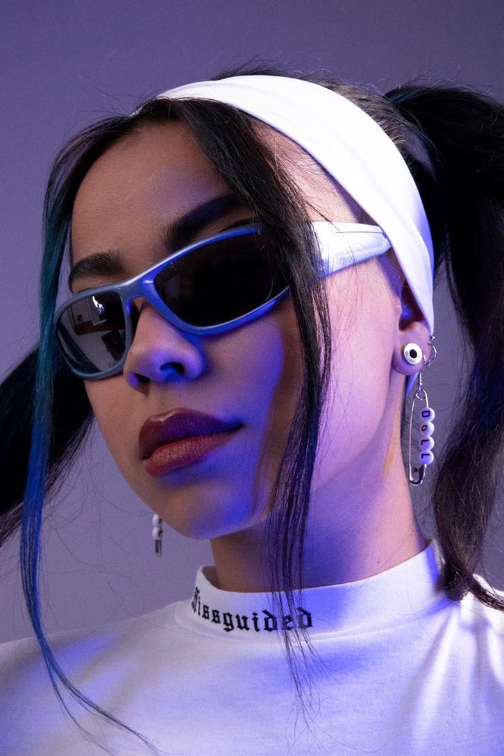 Azurite Metalik Mavi Unisex Gözlük
