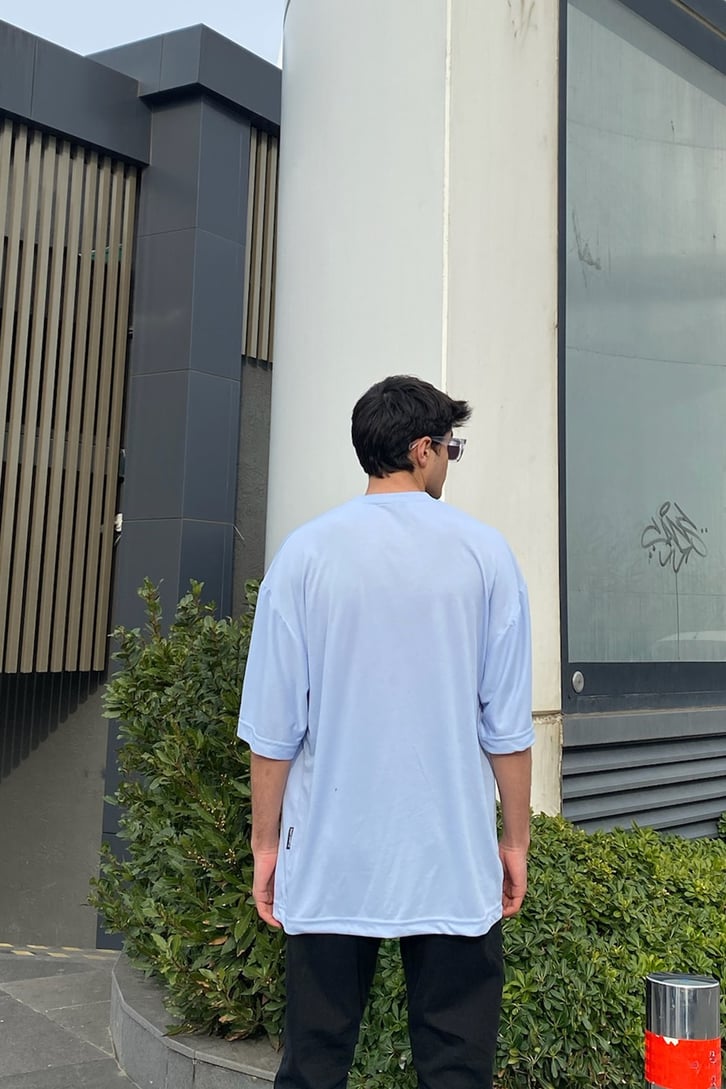 Baby Blue Oversize Basic Tshirt