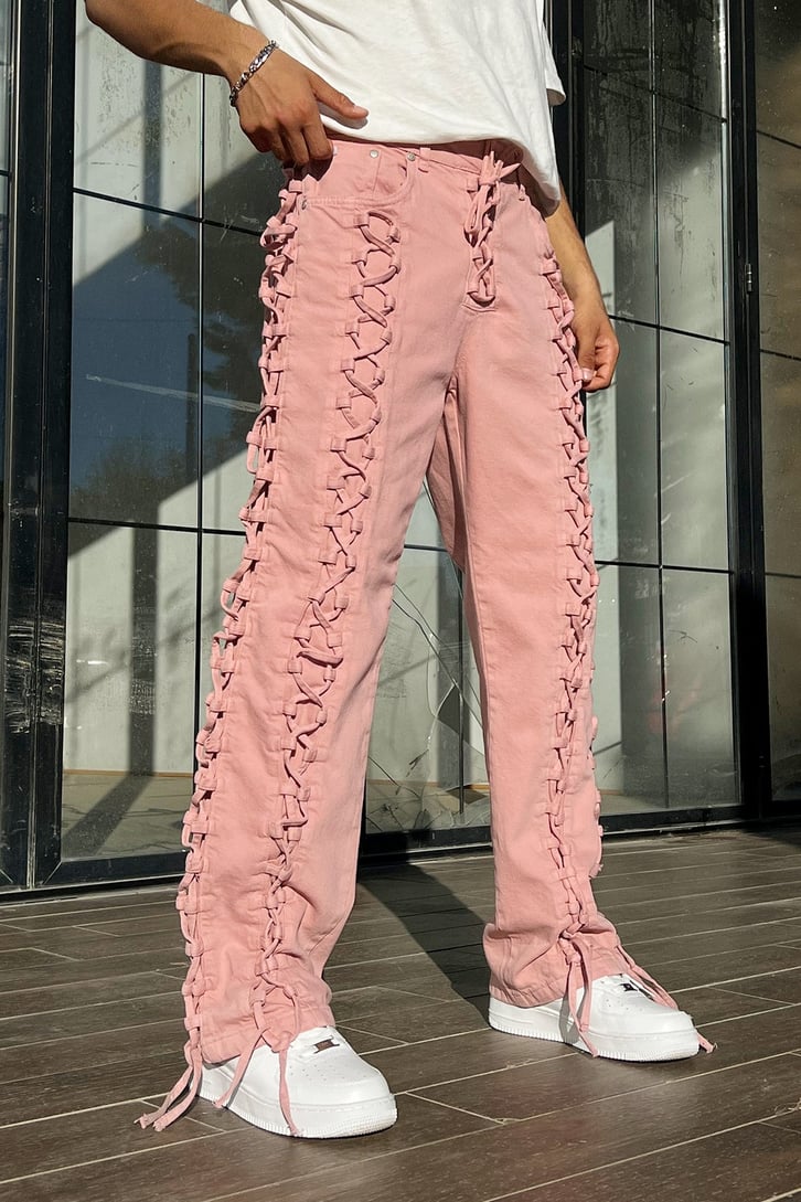 Bağcık Detay Baggy Jean