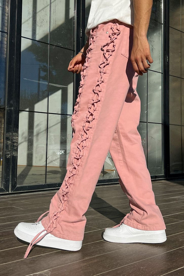 Bağcık Detay Baggy Jean