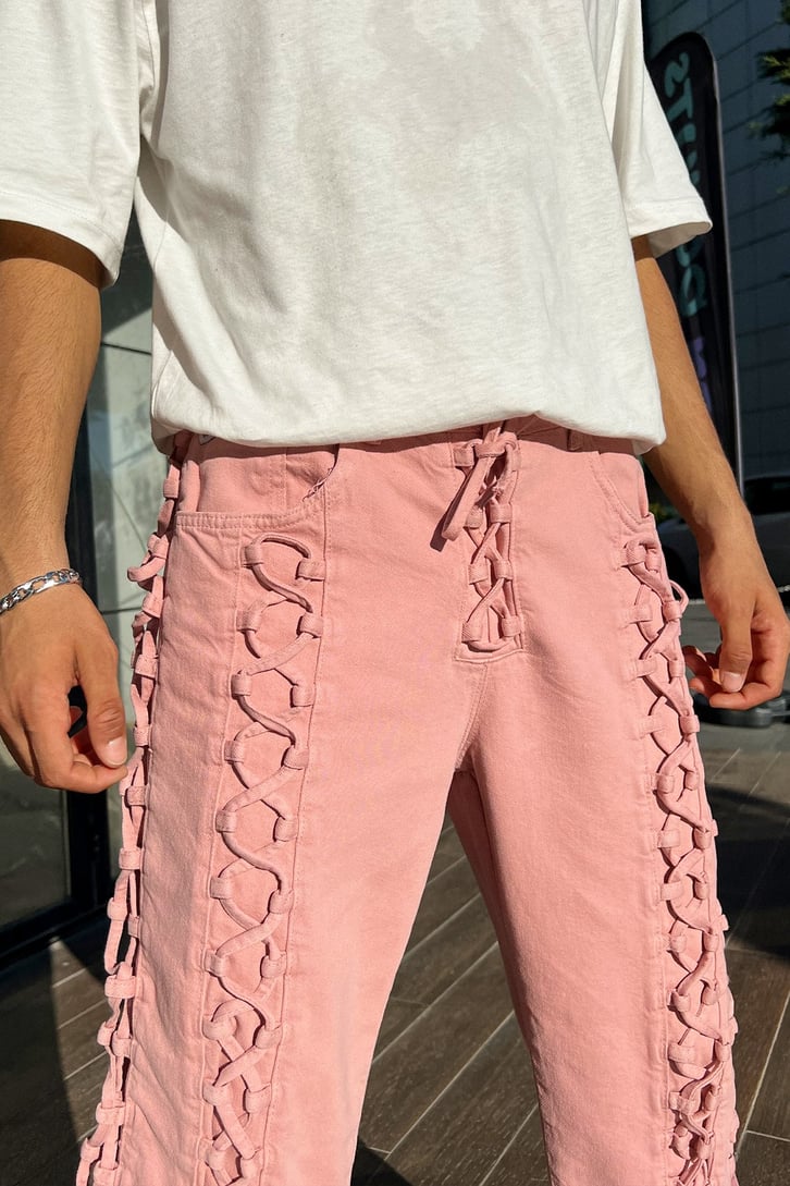 Bağcık Detay Baggy Jean