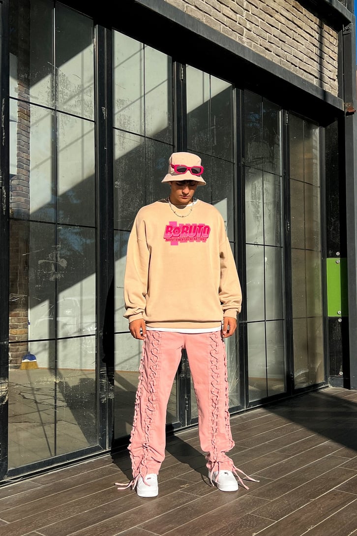 Bağcık Detay Baggy Jean