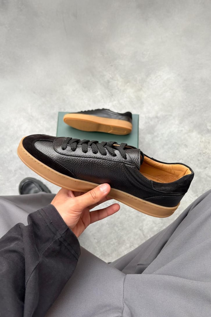 Bağcıklı Deri Sneaker