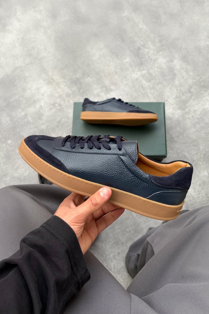 Bağcıklı Deri Sneaker