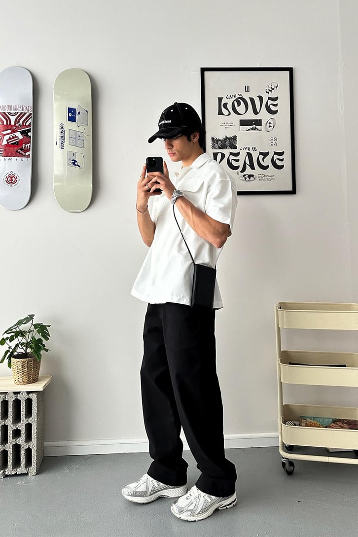 Baggy Fit Gabardin Pantolon