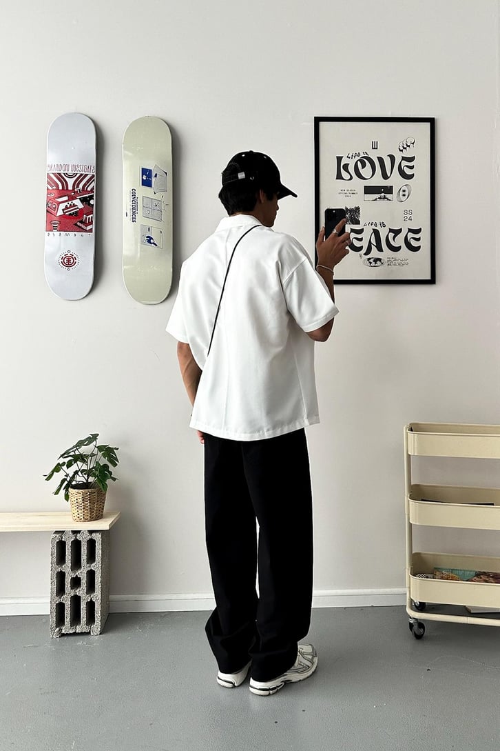 Baggy Fit Gabardin Pantolon