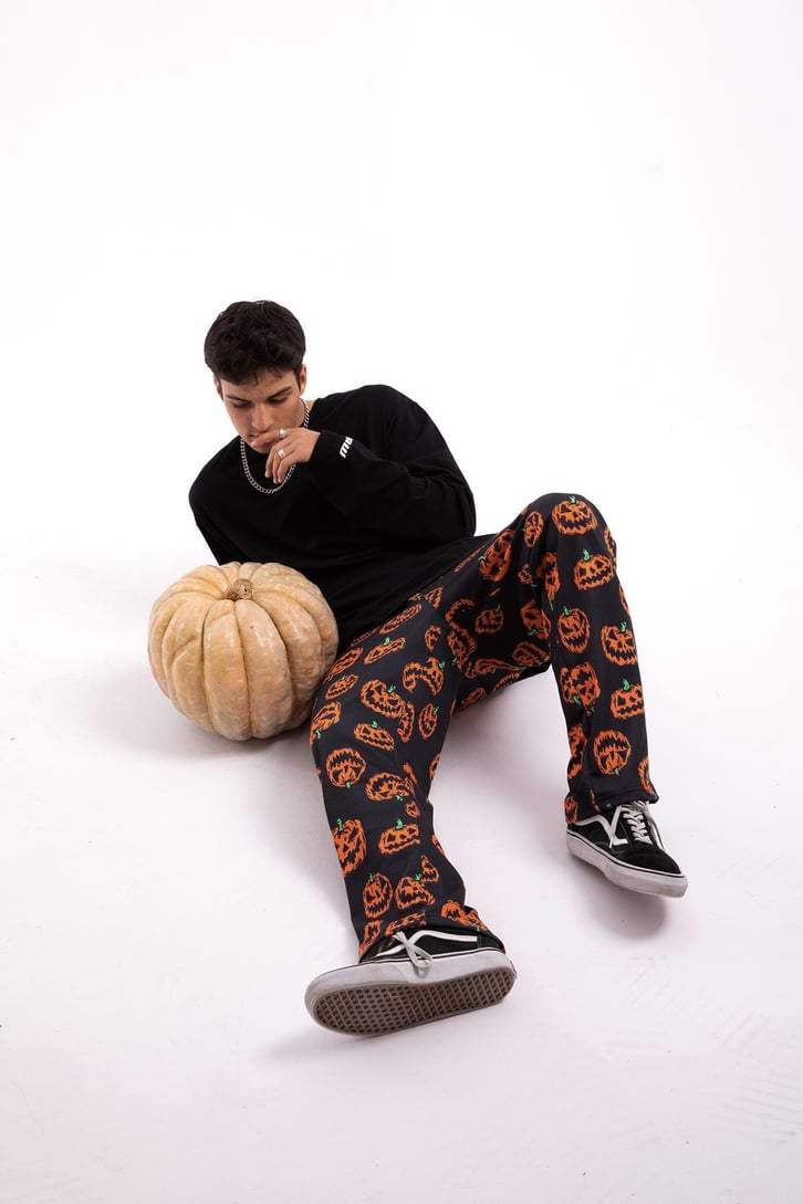 Bal Kabağı Baskılı Pijama Altı