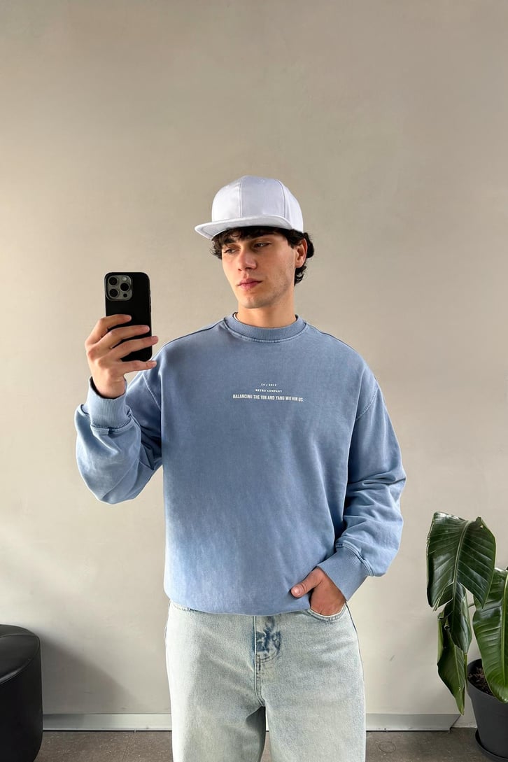 Balancıng The Vin Baskılı Sweatshirt