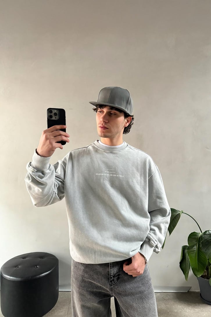 Balancıng The Vin Baskılı Sweatshirt